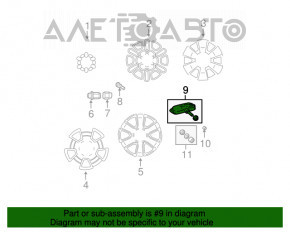 Senzor de presiune a roților Toyota Prius 2004-2009