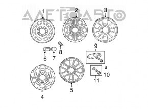 Senzor de presiune a roților Toyota Prius 2004-2009