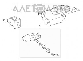 Датчик давления колеса Toyota Camry v70 18-20 OEM