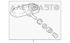 Senzor de presiune a roților Toyota Prius 30 10-15 nou OEM original