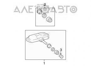 Senzor de presiune a roților Toyota Prius 30 10-15 nou OEM original