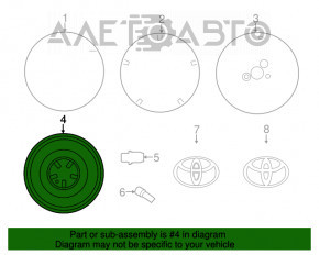 Roata de rezerva pentru Lexus ES300h ES350 13-18 R17 155/70