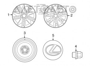 Roata de rezerva Toyota Prius V 12-17 R17 135/70 5*114,3