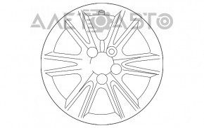 Roată de 17 inch x 7J ET50 5*114,3 Lexus ES300 ES330