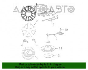 Диск колесный R17 5x114.3 Lexus RX330 03-09 бордюрка, под покрас