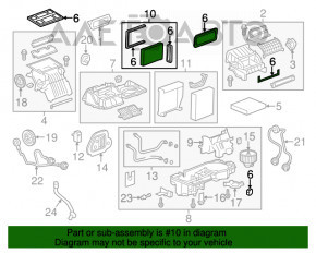 Radiatoarele de încălzire pentru Buick Encore 13-19.