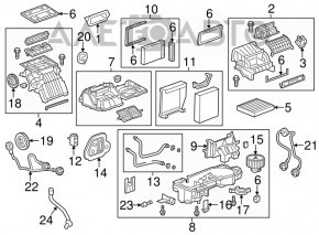 Radiatoarele de încălzire pentru Buick Encore 13-19.