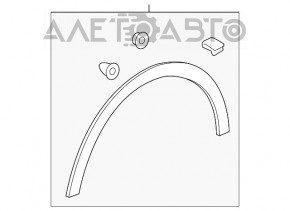 Capacul aripii din față stânga Chevrolet Bolt 17-21