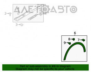 Capacul aripii fata stanga Chevrolet Bolt 17-21 nou OEM original