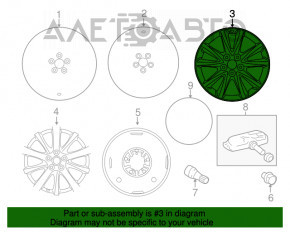 Set de jante R18 4 bucăți Lexus IS 14-20, diferite lățimi, fsport