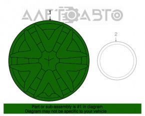 Capac roată R16 Toyota Sienna 04-10 pentru vopsire.