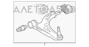Рычаг нижний передний левый Chevrolet Bolt 17-19