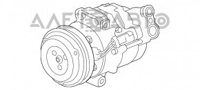 Compresorul de aer condiționat Buick Encore 13-19