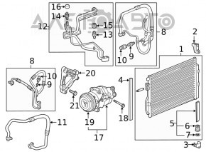 Compresorul de aer condiționat Buick Encore 13-19