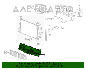 Deflectorul radiatorului inferior pentru Chevrolet Bolt 17-21