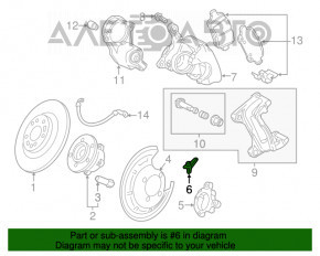 Senzorul ABS din spatele dreapta al Chevrolet Bolt 17-