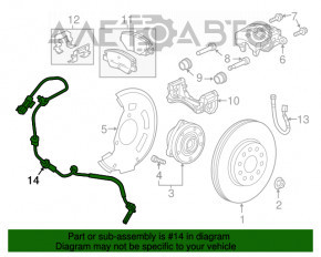 Senzorul ABS frontal stânga Chevrolet Bolt 17-