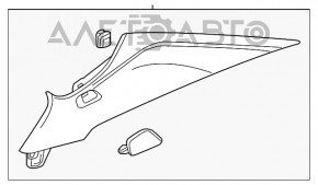 Capac spate dreapta Chevrolet Cruze 16- gri.