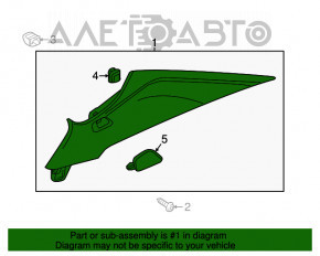 Capac spate dreapta Chevrolet Cruze 16- gri.