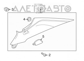 Capac spate dreapta Chevrolet Cruze 16- gri.