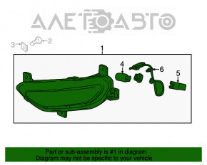 Semnalizator dreapta Chevrolet Bolt 17-