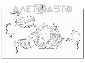 Главный тормозной цилиндр с бачком в сборе Chevrolet Bolt 17