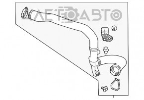 Furtunul intercoolerului stâng Buick Encore 13-19