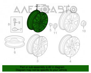 Комплект дисков R17 x 6,5J 4шт Honda CRV 12-16