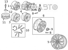 Запасное колесо докатка Honda Accord 13-17 R17 135/80