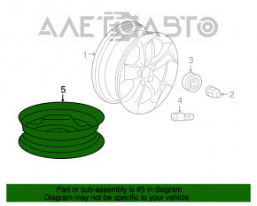 Запасное колесо докатка Honda HR-V 16-22 135/90 R16