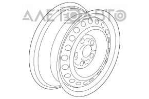 Диск колесный железный R16 Honda Civic X FC 16-21