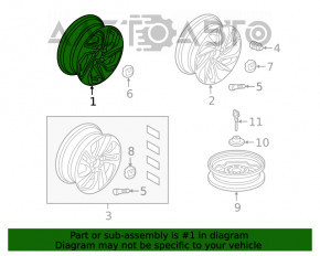 Диск колесный R16 x 7J Honda Insight 19-20