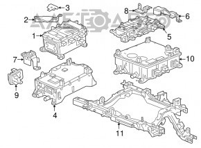 Suportul invertorului Chevrolet Bolt 17-19