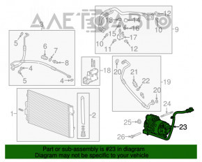 Compresorul de aer condiționat pentru Chevrolet Bolt 17-21