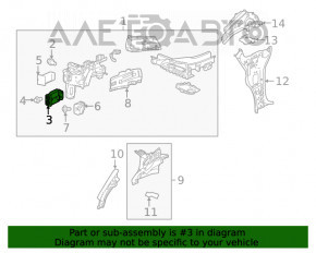 Colțul amplificatorului de bara frontală dreapta Chevrolet Bolt 17-