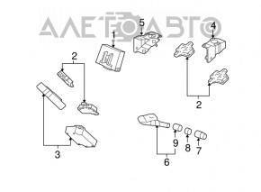 Senzor de presiune a roților pentru Acura MDX 07-13, nou, original OEM