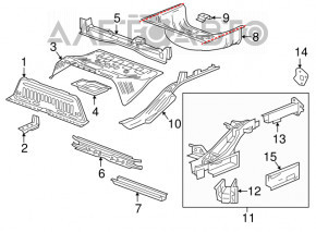 Корыто багажника Chevrolet Bolt 17-20