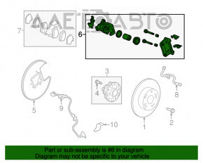 Suport spate dreapta pentru Honda Accord 13-17