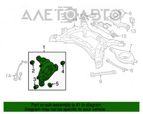 Capac spate stânga Infiniti G25 G35 G37 4d 06-14