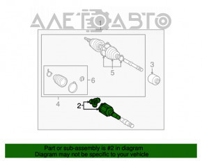 Ax intermediar dreapta față Toyota Camry v50 12-14 hibrid SUA nou original