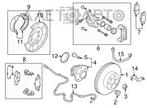 Butuc spate dreapta Nissan Murano z52 15- AWD