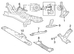 Цапфа передняя правая Lexus Hs250h 10-12