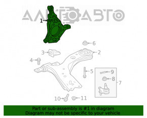 Цапфа передняя правая Toyota Camry v70 18- SE\XSE новый OEM оригинал