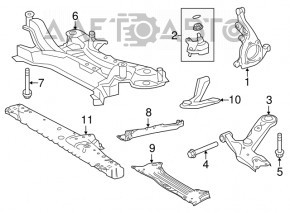 Capacul frontal stânga Lexus NX200t NX300 NX300h 15-21