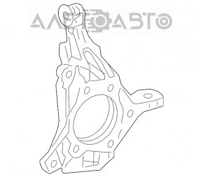 Цапфа передняя левая Toyota Camry v70 18-24 SE\XSE OEM