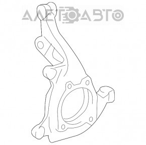 Цапфа передняя левая Toyota Rav4 13-18 OEM