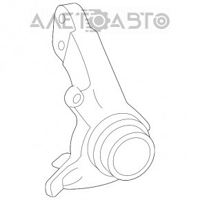 Butucul cu flanșa față stânga pentru Lexus ES300 ES330, nou, original OEM.