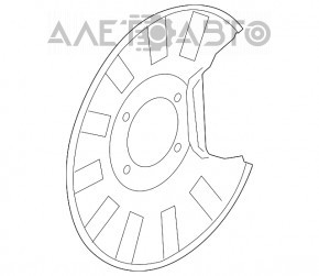 Кожух тормозного диска задний левый Acura MDX 17-20 рест