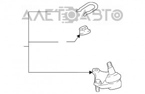 Rotula dreapta Toyota Highlander 20 - nou original OEM