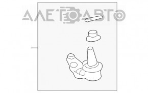 Rotula fata dreapta Lexus RX300 RX330 RX350 RX400h 04-09 nou original OEM